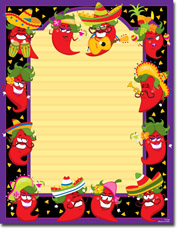 Paper So Pretty - Blank Designer Papers (Chili Peppers Boogie Too) (DP1040)